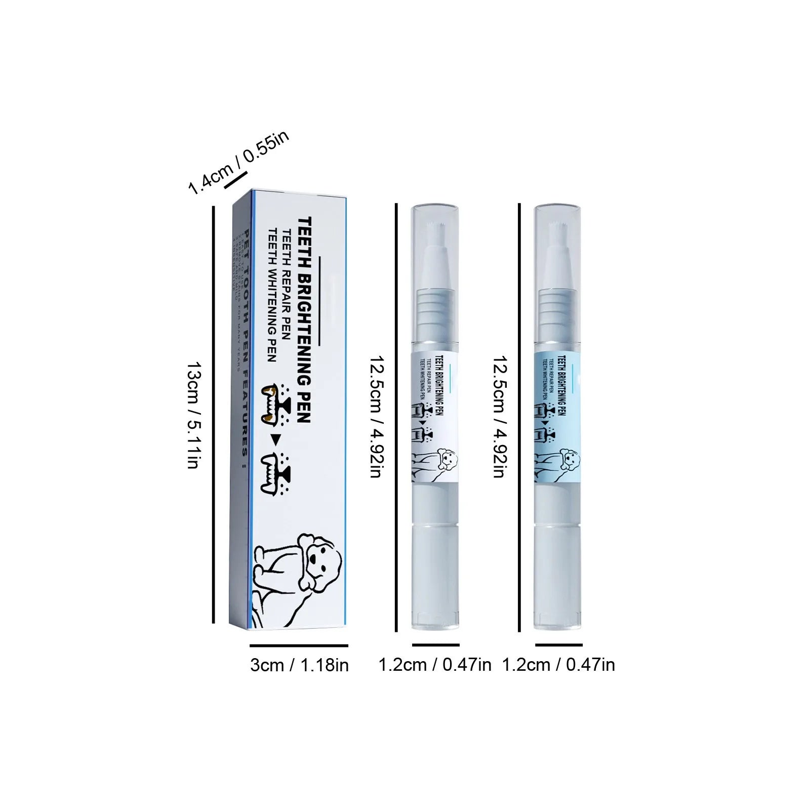 Pet Teeth Cleaning Kit - Tartar Remover & Toothbrush Set